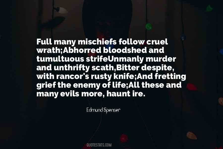 Quotes About Bloodshed #1074839