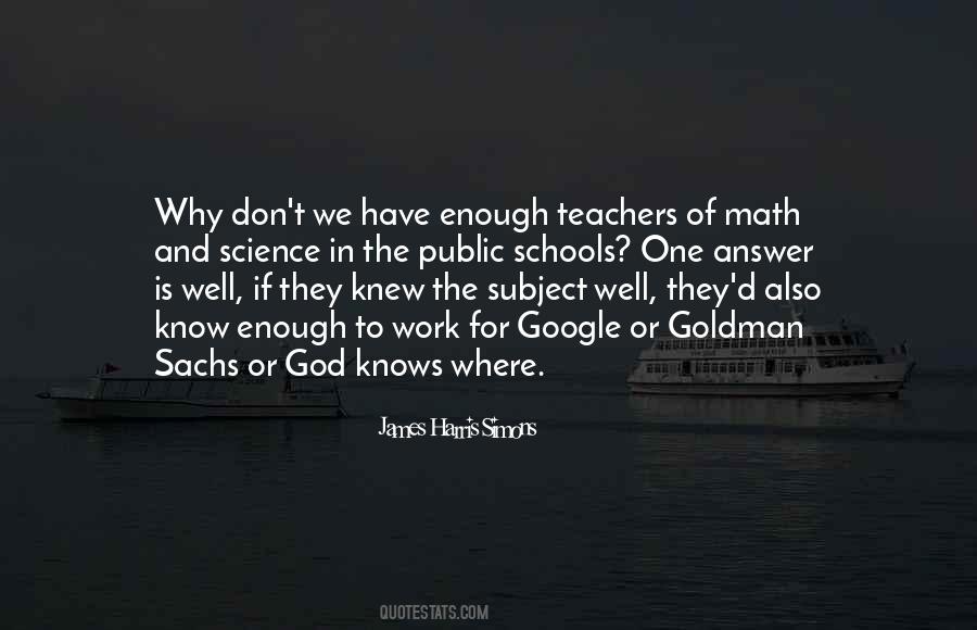 Quotes About Math Subject #1787686