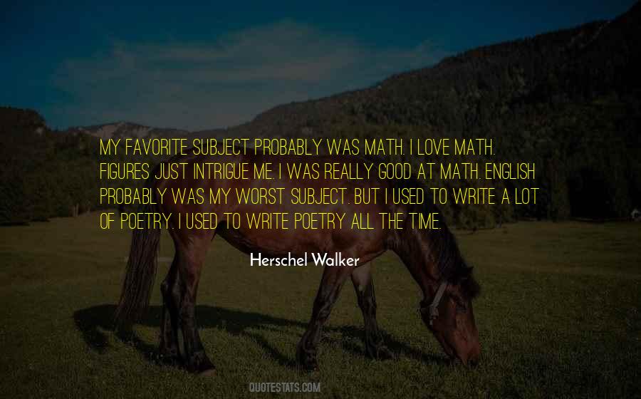 Quotes About Math Subject #204433