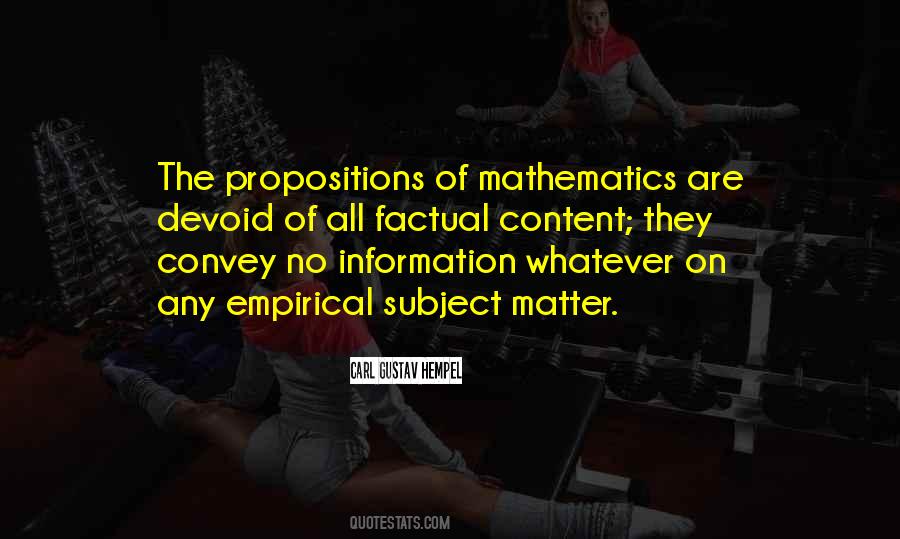 Quotes About Math Subject #448873