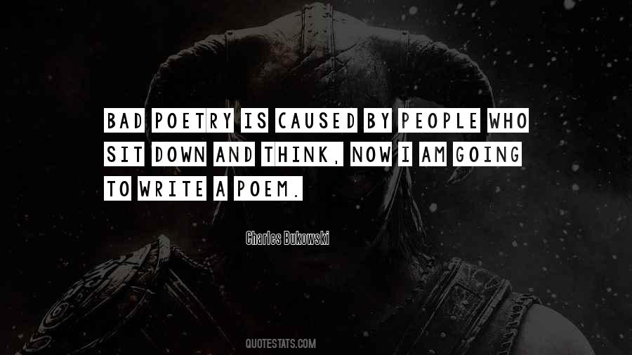 Bad Poetry Quotes #1053189