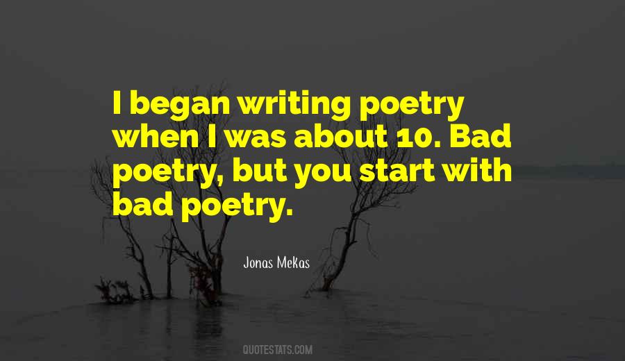 Bad Poetry Quotes #171848