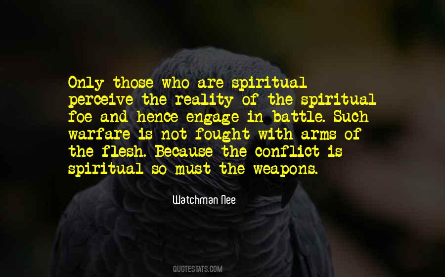 Spiritual Conflict Quotes #1612341