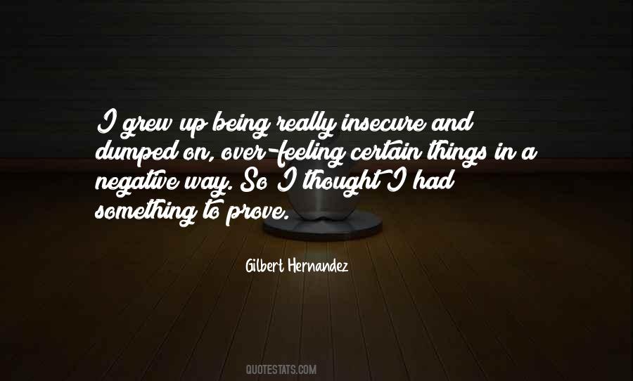 Quotes About Being Insecure #1205175