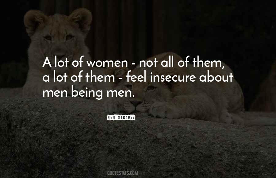 Quotes About Being Insecure #1362117