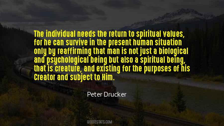 Spiritual Being Quotes #154506