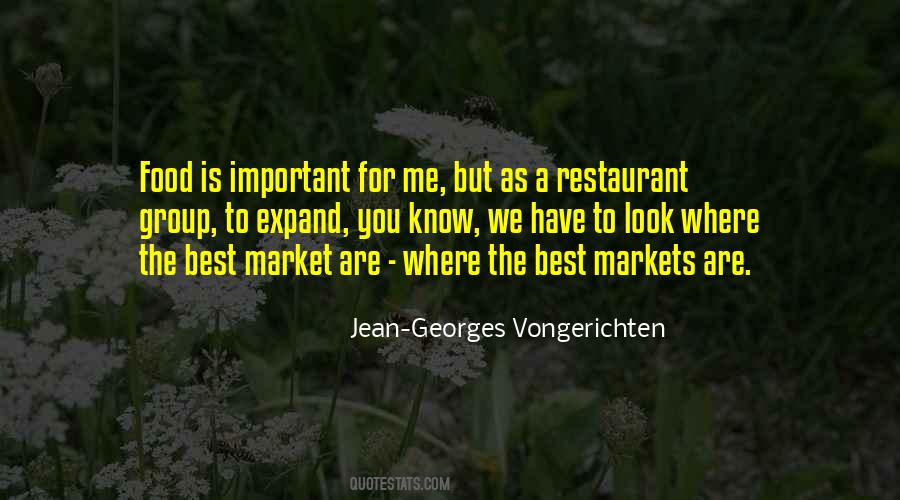 Quotes About Food Markets #690551