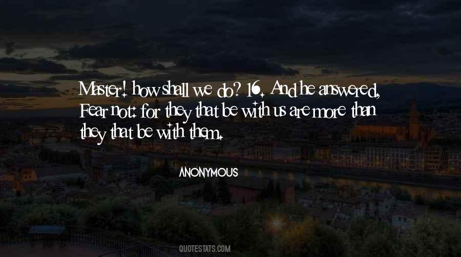 Master Fear Quotes #1359230