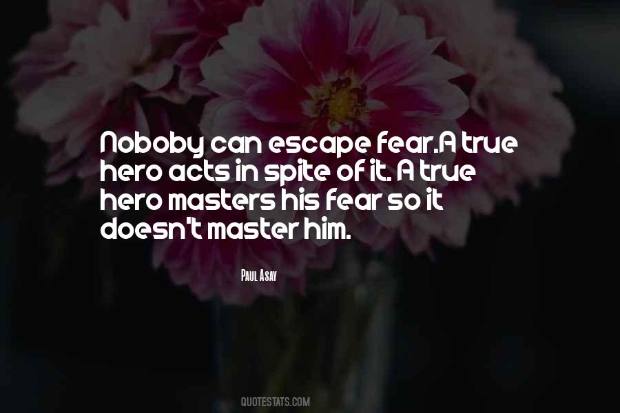 Master Fear Quotes #1386072