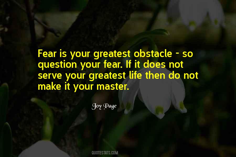 Master Fear Quotes #472889