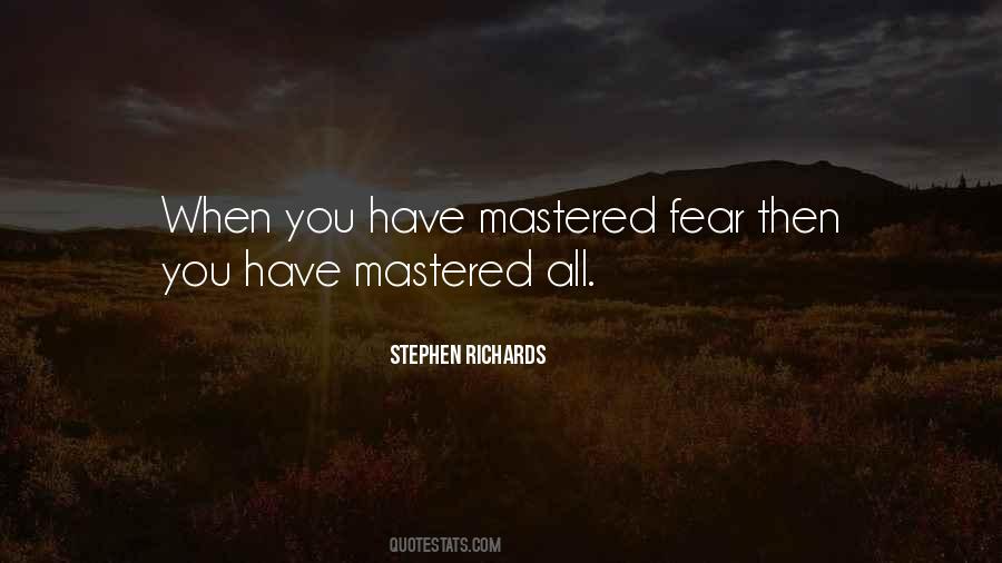 Master Fear Quotes #681856