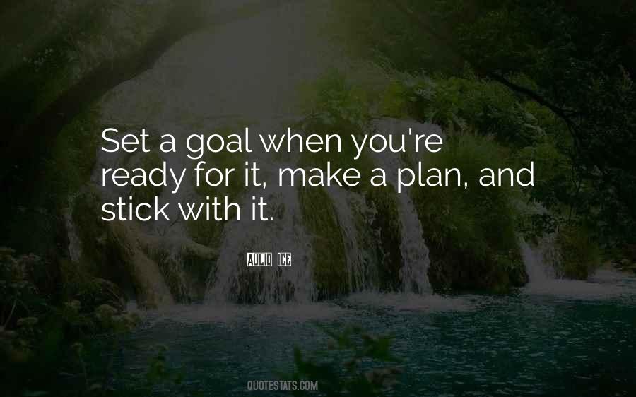 Set A Goal Quotes #12682