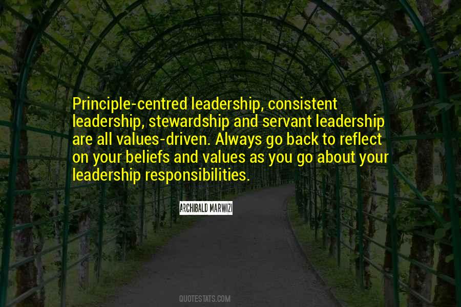 Quotes About Values And Leadership #1851764