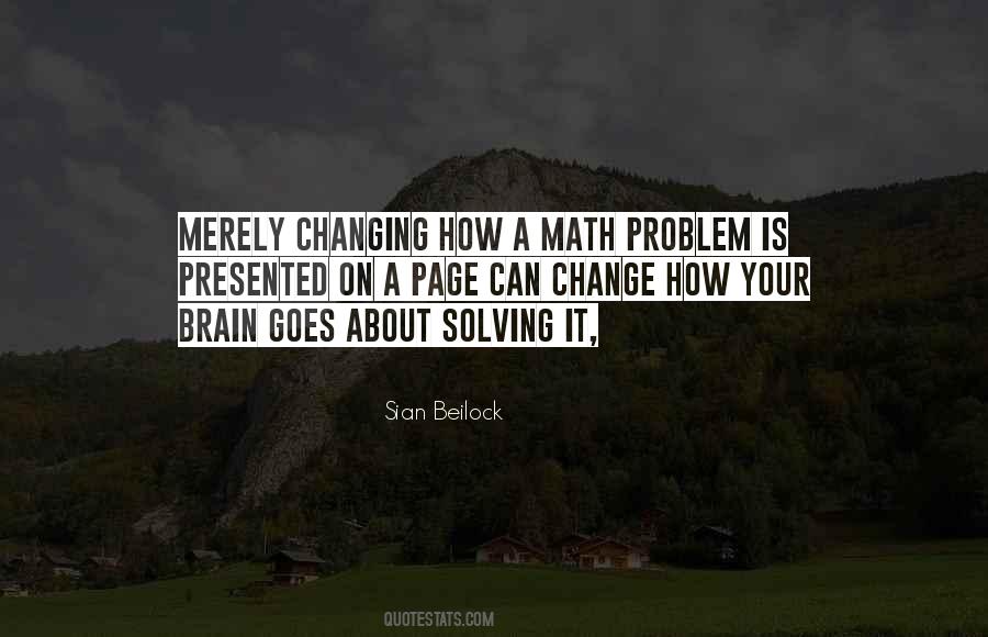 Quotes About Problem Solving In Math #662852