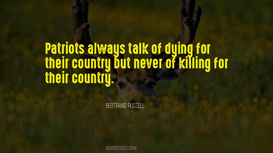 Quotes About Dying For Country #1300017