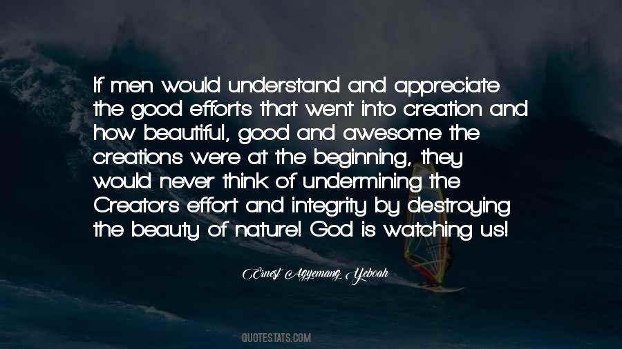 Quotes About Beautiful Creation Of God #1756408