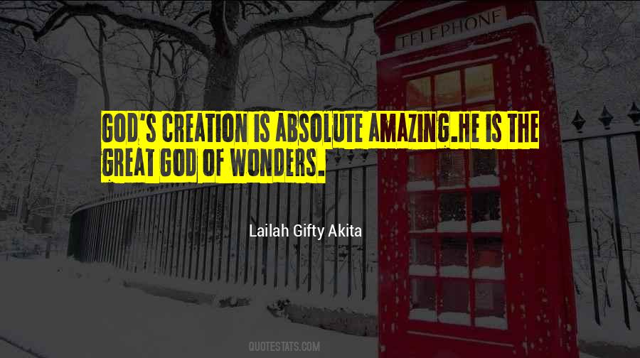 Quotes About Beautiful Creation Of God #1813915