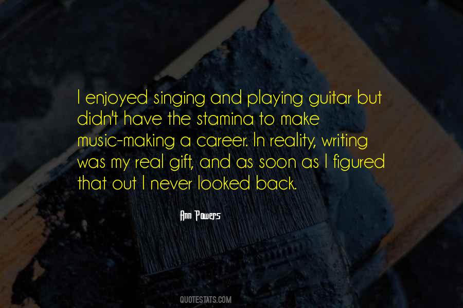 Quotes About Singing Career #1527595