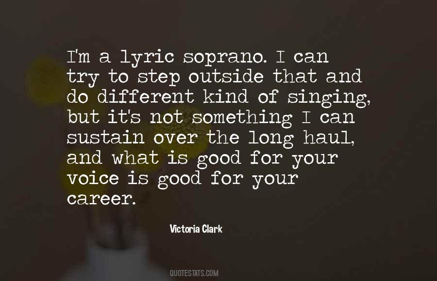 Quotes About Singing Career #325398