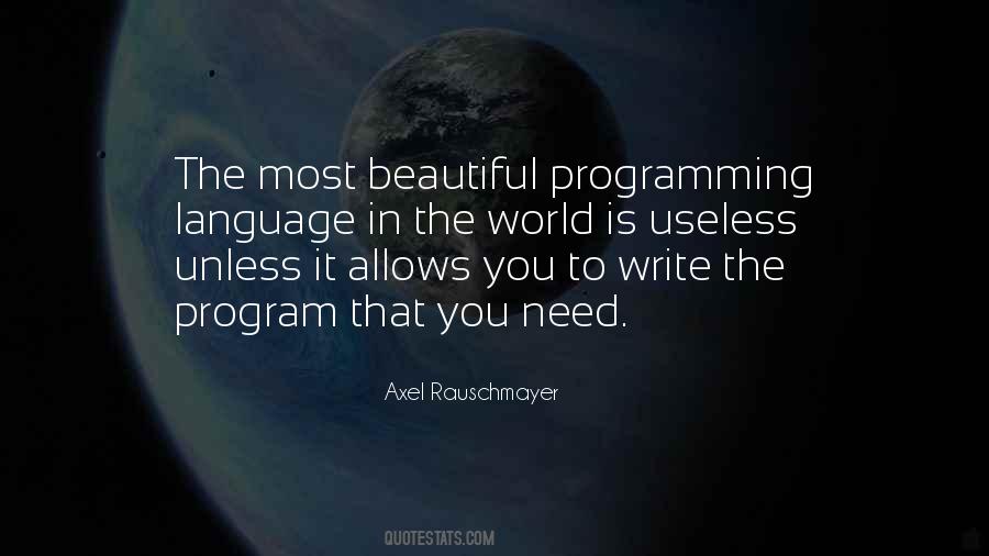 Quotes About Programming #1229241