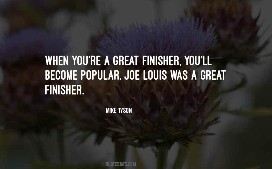 Quotes About Finishers #310390