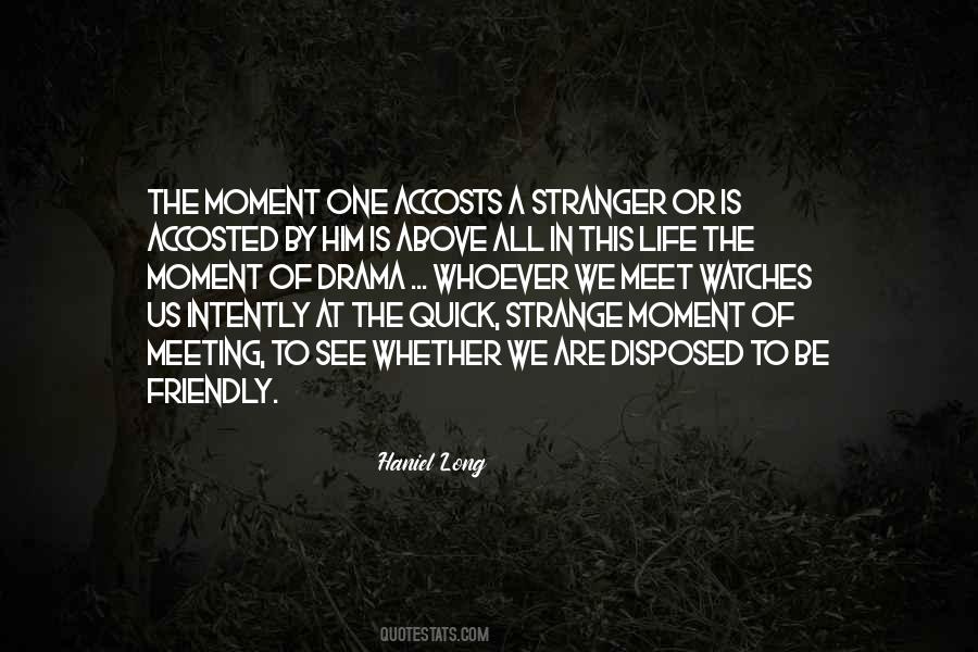 Quotes About Meeting A Stranger #260163