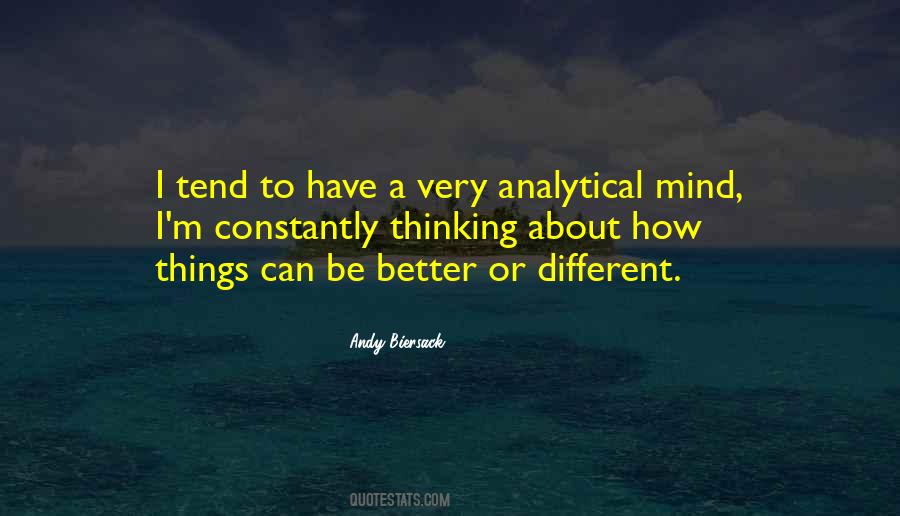 Quotes About Analytical Thinking #1646927