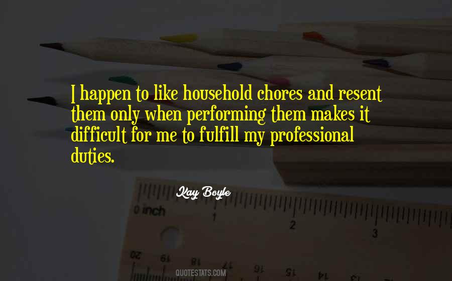 Quotes About Household Chores #39755