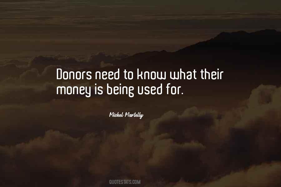 Quotes About Donors #159181