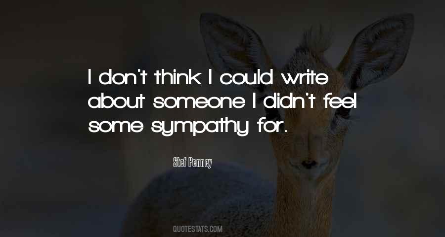 Feel Sympathy Quotes #1386824