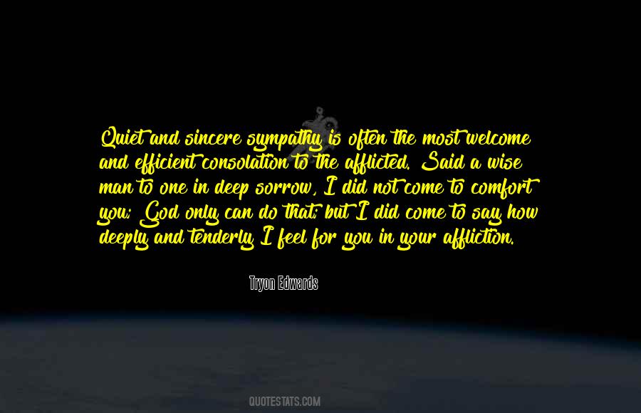 Feel Sympathy Quotes #1446539