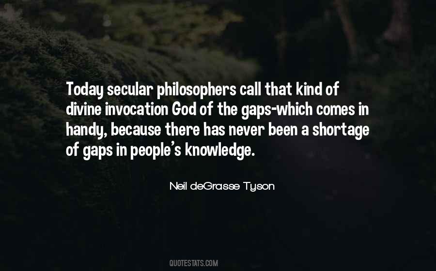 God Of The Gaps Quotes #932342