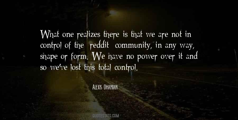 Quotes About Power Of Community #99318