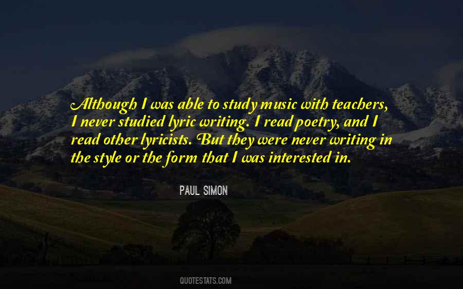 Quotes About Music Teachers #815134