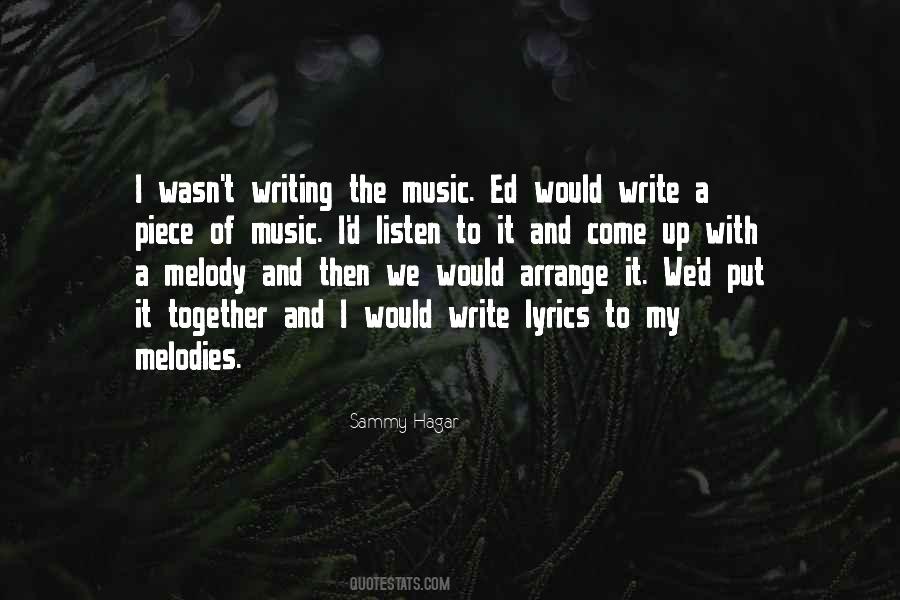 Quotes About Melody #1187259