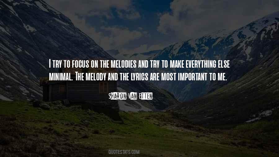 Quotes About Melody #1227655