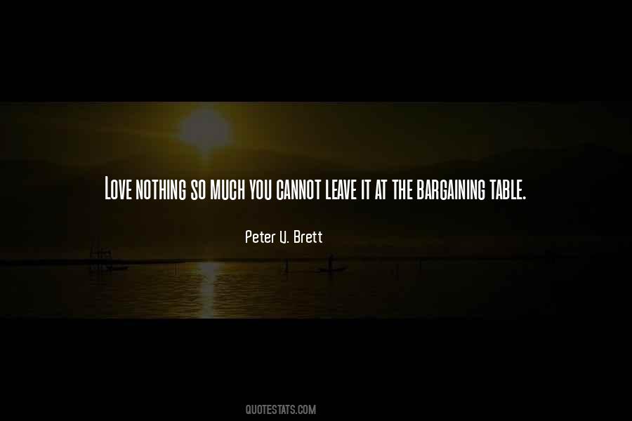 Quotes About Bargaining #308353