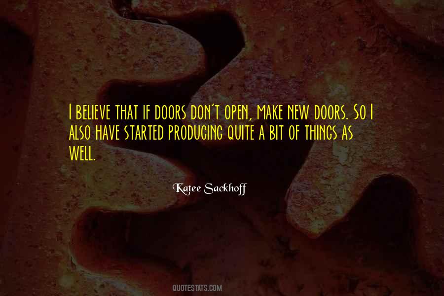 New Doors Open Quotes #781044