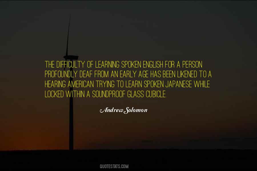 Quotes About Spoken English #1629898