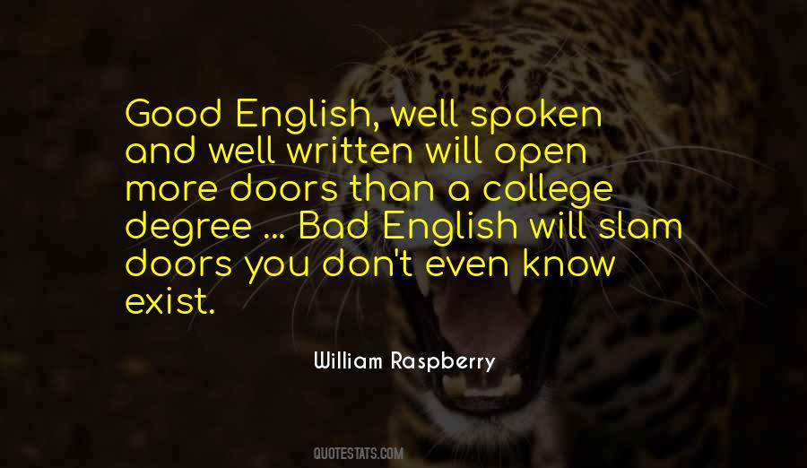 Quotes About Spoken English #397886