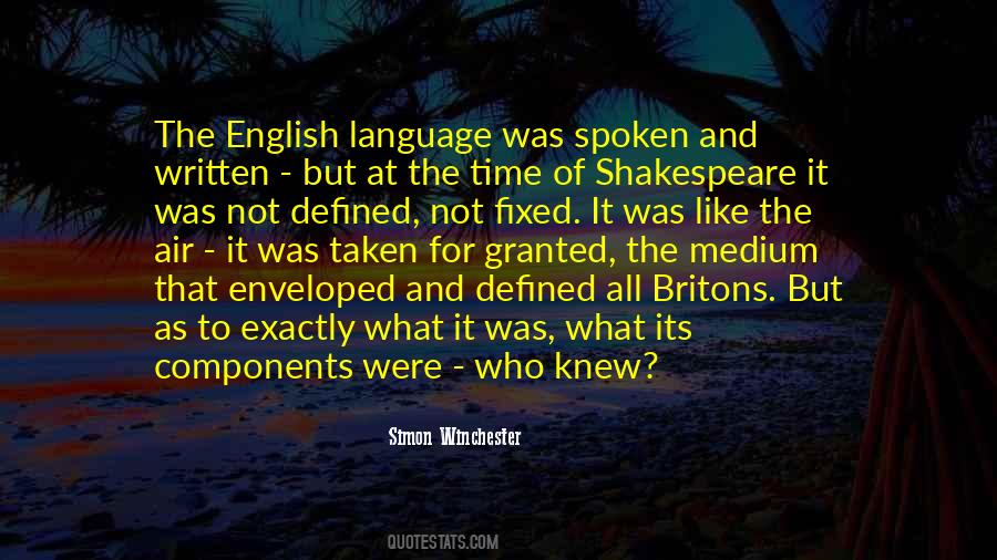 Quotes About Spoken English #823784