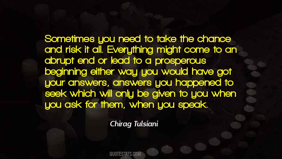 Given Chance Quotes #141692