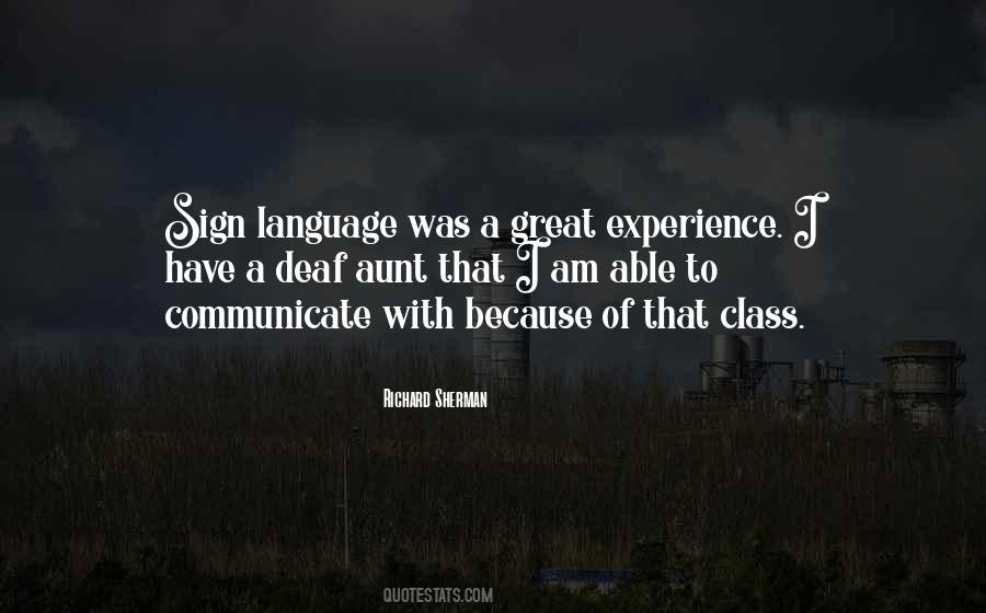 Quotes About Sign Language #358158