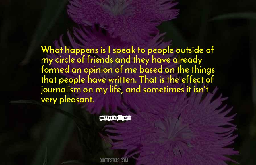 Quotes About Your Circle Of Friends #418362