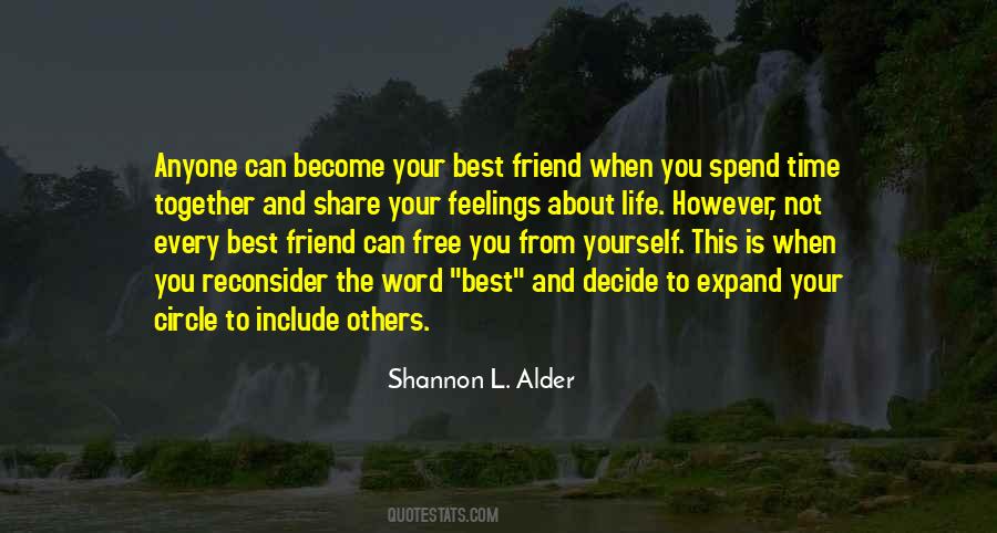 Quotes About Your Circle Of Friends #439788
