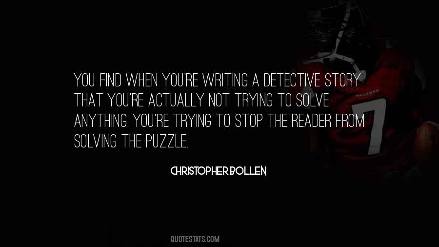 Quotes About Detective Stories #361628