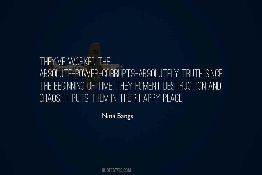 Quotes About Chaos And Destruction #957135