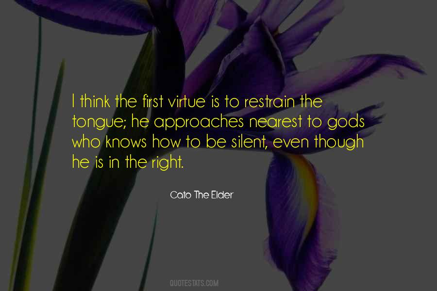 Quotes About The Virtue Of Silence #1111935