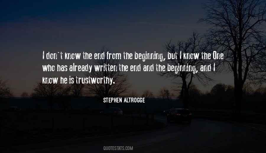 Quotes About The End And The Beginning #1358951