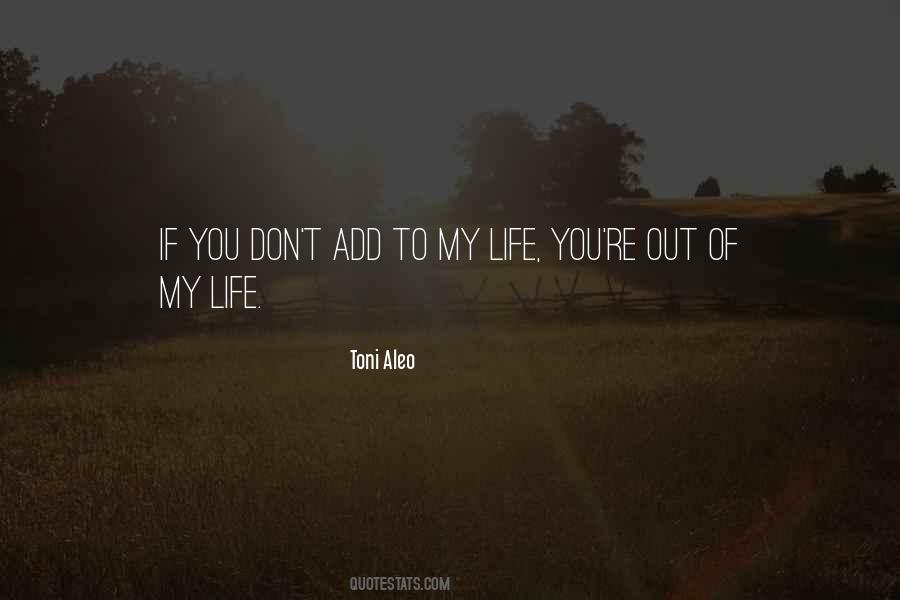 My Life You Quotes #212384